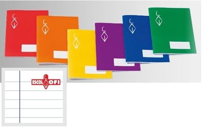 Libreta grapa 16 hojas 4º Horizontal Margen