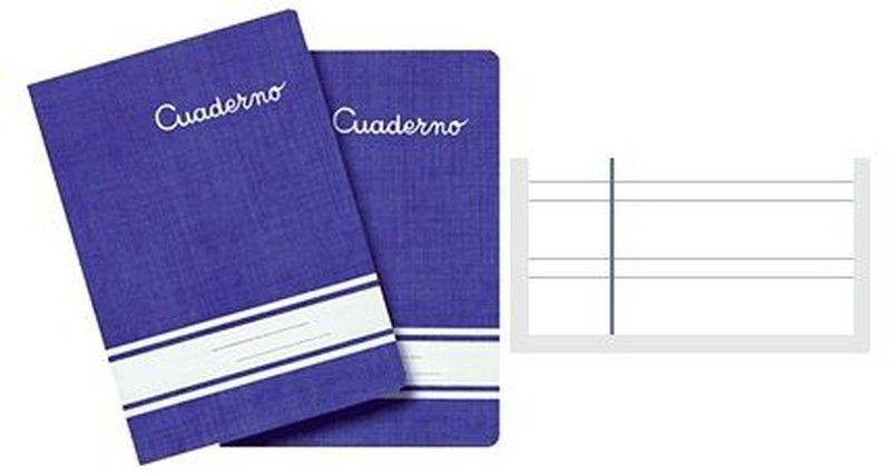 Libreta grapa 30 hojas A5+ pauta 3'5