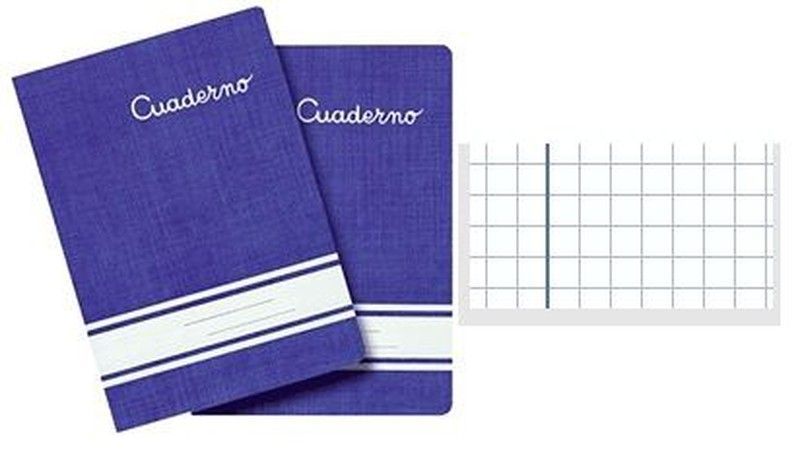 Libreta grapa 32 hojas 4º cuadricula 8*8