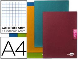 Libreta Liderpapel Scriptus A4 48 Hojas 90G/M2 Cuadro 6Mm con Margen
