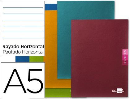 Libreta Liderpapel Scriptus A5 Plus 48 Hoj. 90G/M2 Horizontalcon Margen
