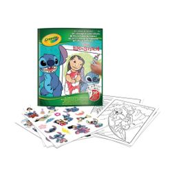 LIBRO COLOREAR+STICKERS STITCH
