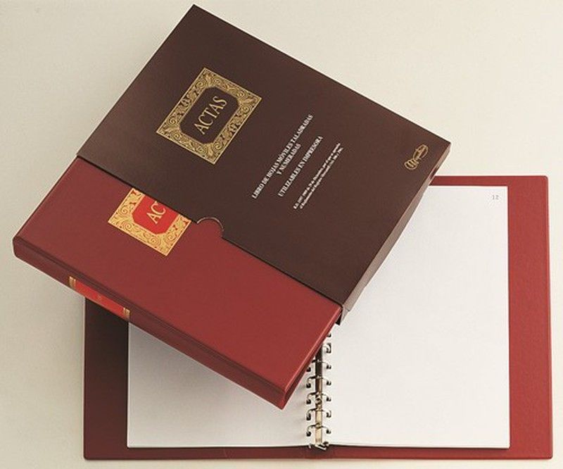 Libro de actos de hojas móvles miquelríus