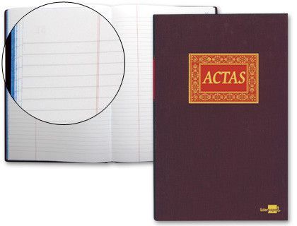 Libro Liderpapel Folio 100 H. -Actas
