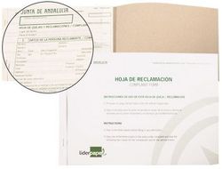 Libro Liderpapel Hojas de Reclamaciones Junta de Andalucia Din A4 25 Juegos Original + 2 Copias