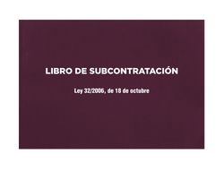 Libro liderpapel subcontratacion folio juego de 10 hojas autocopiativas