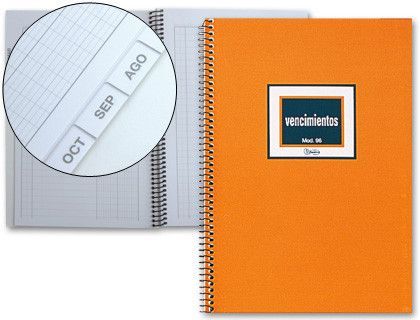 Libro Miquelrius N. 96 Cuarto 50 Hojas -Vencimientos