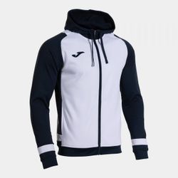 Lider Zip-Up Hoodie White Dark Navy