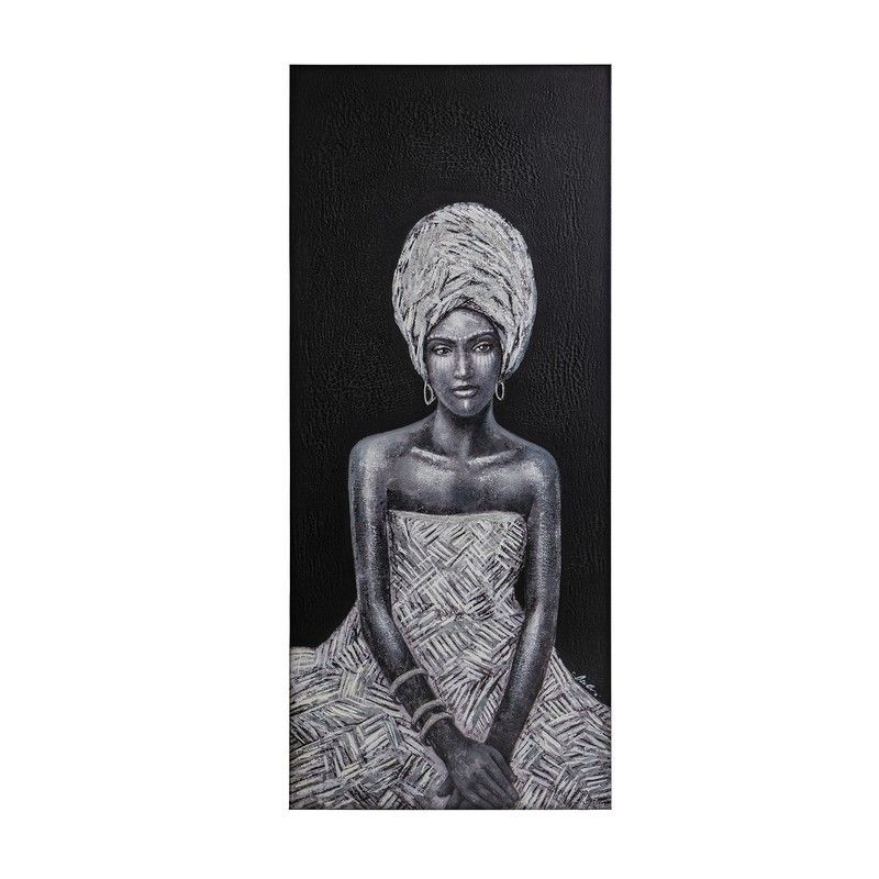 Lienzo Mujer sentada Johari, 70x4x160cm