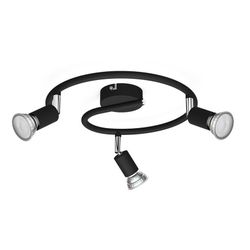 Limbali Plate/Spiral Black 3X50W 230V