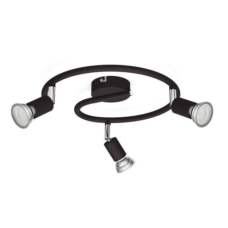 Limbali Plate/Spiral Black 3X50W 230V