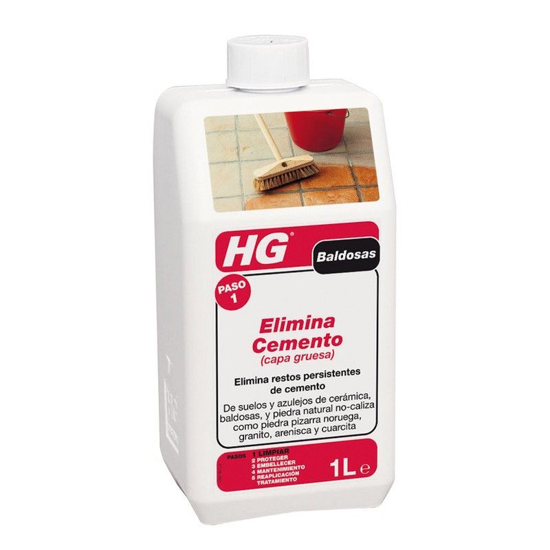 Limpiador cementos HG. Elimina Cementos Suelos Porosos