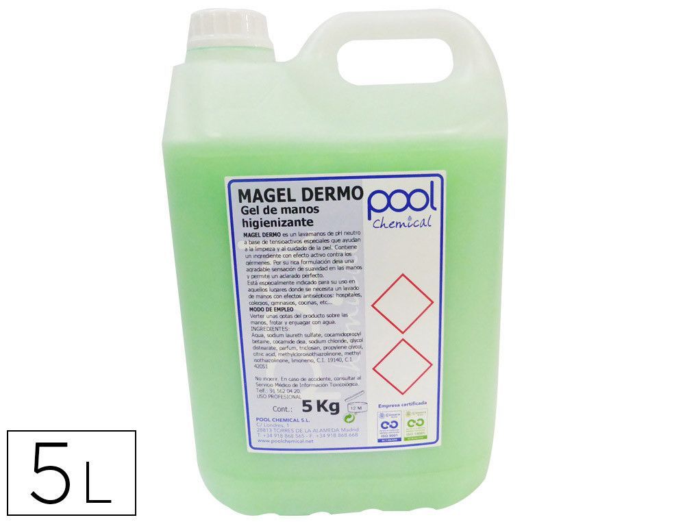 Limpiador jabon para manos bactericida garrafa 5 litros