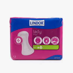 Lindor Lady Compresas Mini 2 Gotas 12 Unidades