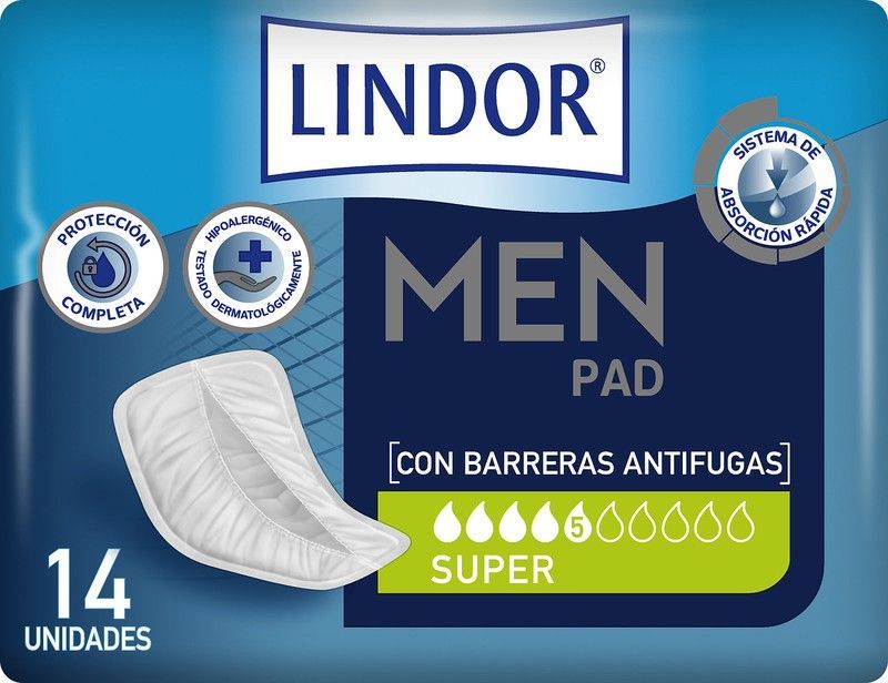 Lindor MEN Super 5 Gotas 14 Unidades