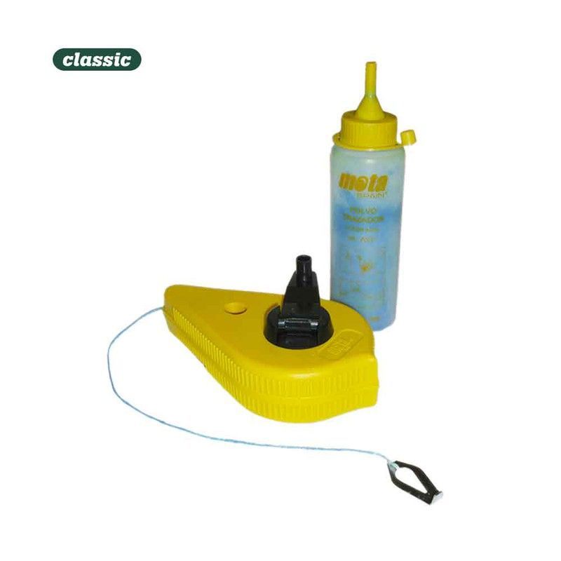 Linea trazadora con tiza azul blister as30