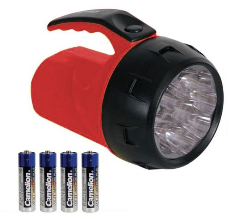 Linterna emergencia 9 leds c/pilas