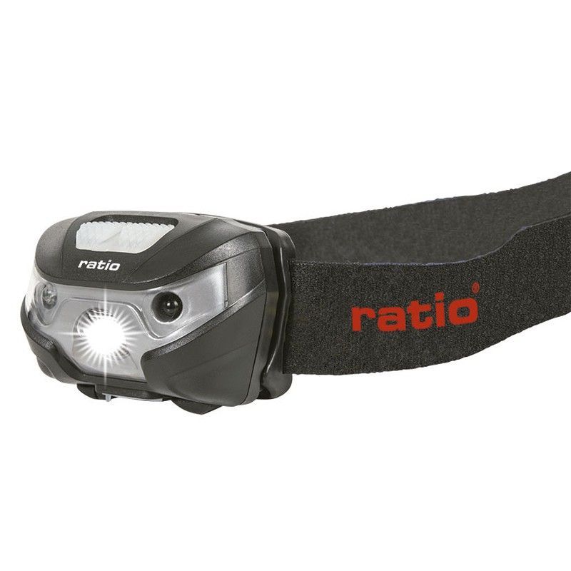 Linterna frontal recargable con sensor RATIO Headlamp 5524 Linterna Frontal Led 150Lm Recarg+Sensor