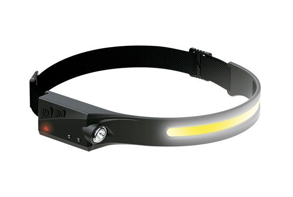 Linterna frontal sensor cob recargable 8w 350 lm