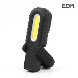 Linterna led luz frontal dos potencias,luz superior, indicador bateria.recargable.300lumens frontal, 90 lumens superior edm