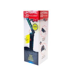 LINTERNA LEDS PLEGABLE CON ROTACION 360ªC Y RECARGABLE USB ( 6 )