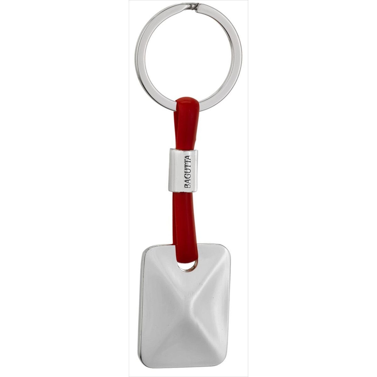 Llavero Acero 2176-01RO Rojo Colgante Rectangular