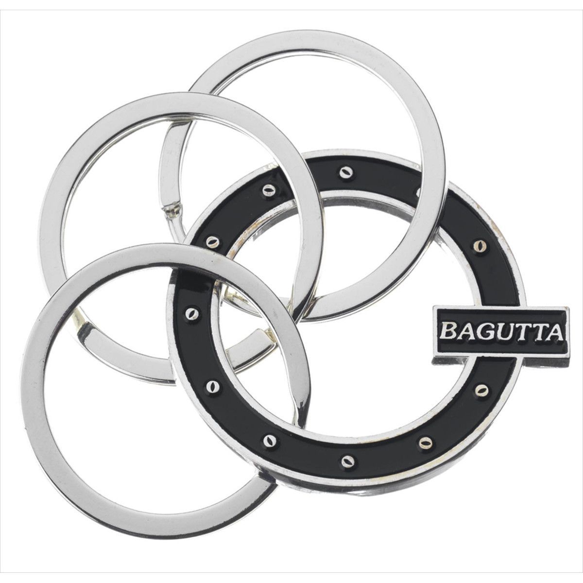 Llavero Aros Acero 2177-01NE Negro