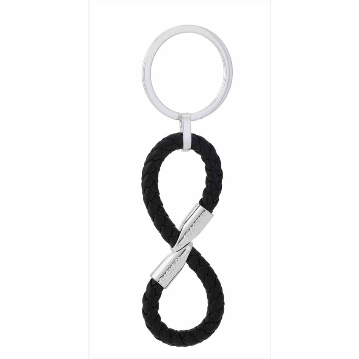 Llavero Cuero 12cm 2206NE Negro Infinito