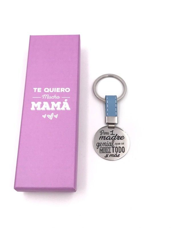 Llavero de acero Para 1 Madre Genial que se lo Merece Todo y Más