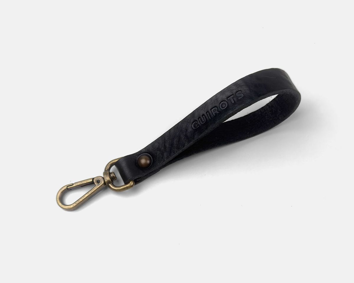 Llavero de piel CUIROTS Texas negro