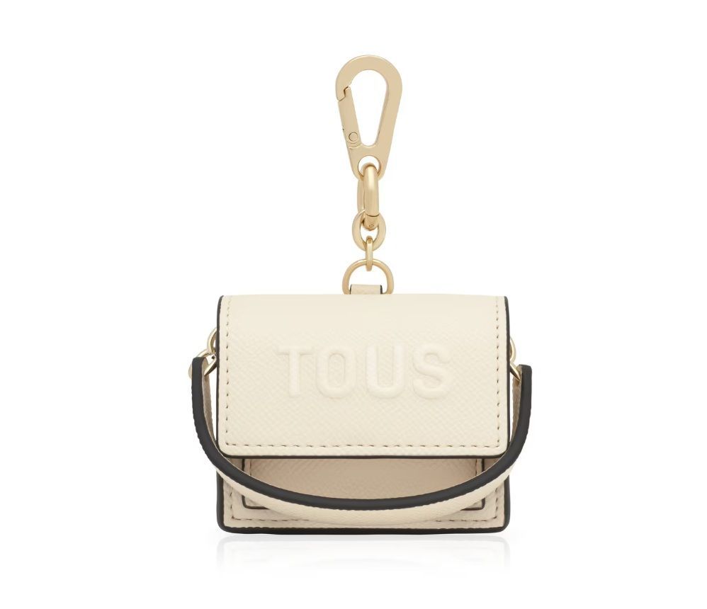 Llavero mini Bolso Tous Audree Beige