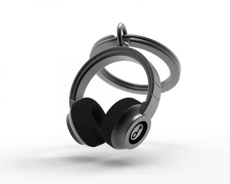 Llavero Music Auriculares negro Metalmorphosis