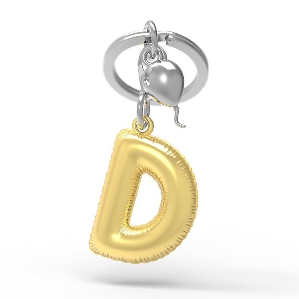 Llavero Original Abecedario Letra D Metalmorphose