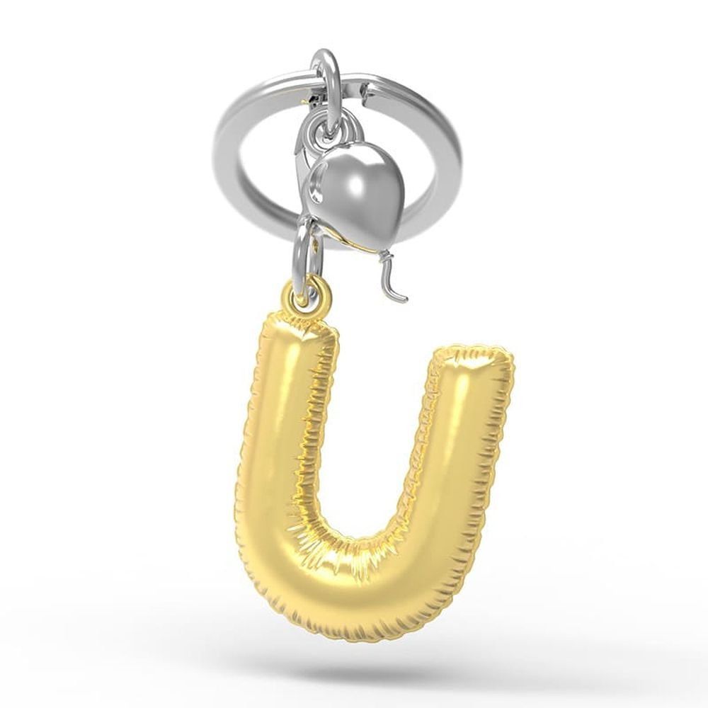 Llavero Original Abecedario Letra U Metalmorphose