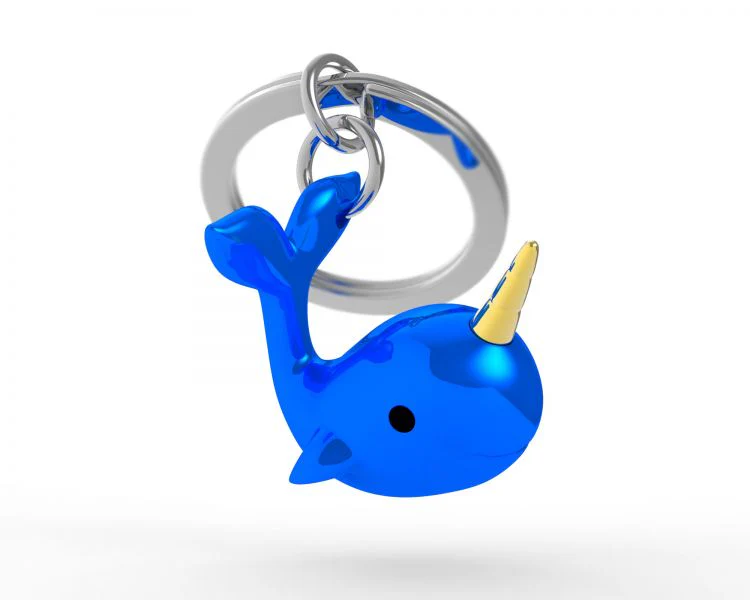 Llavero Original Animales Ballena azul Metalmorphose