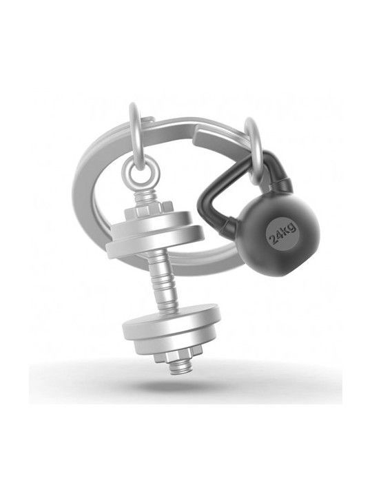 Llavero Original Deporte Pesas Metalmorphose