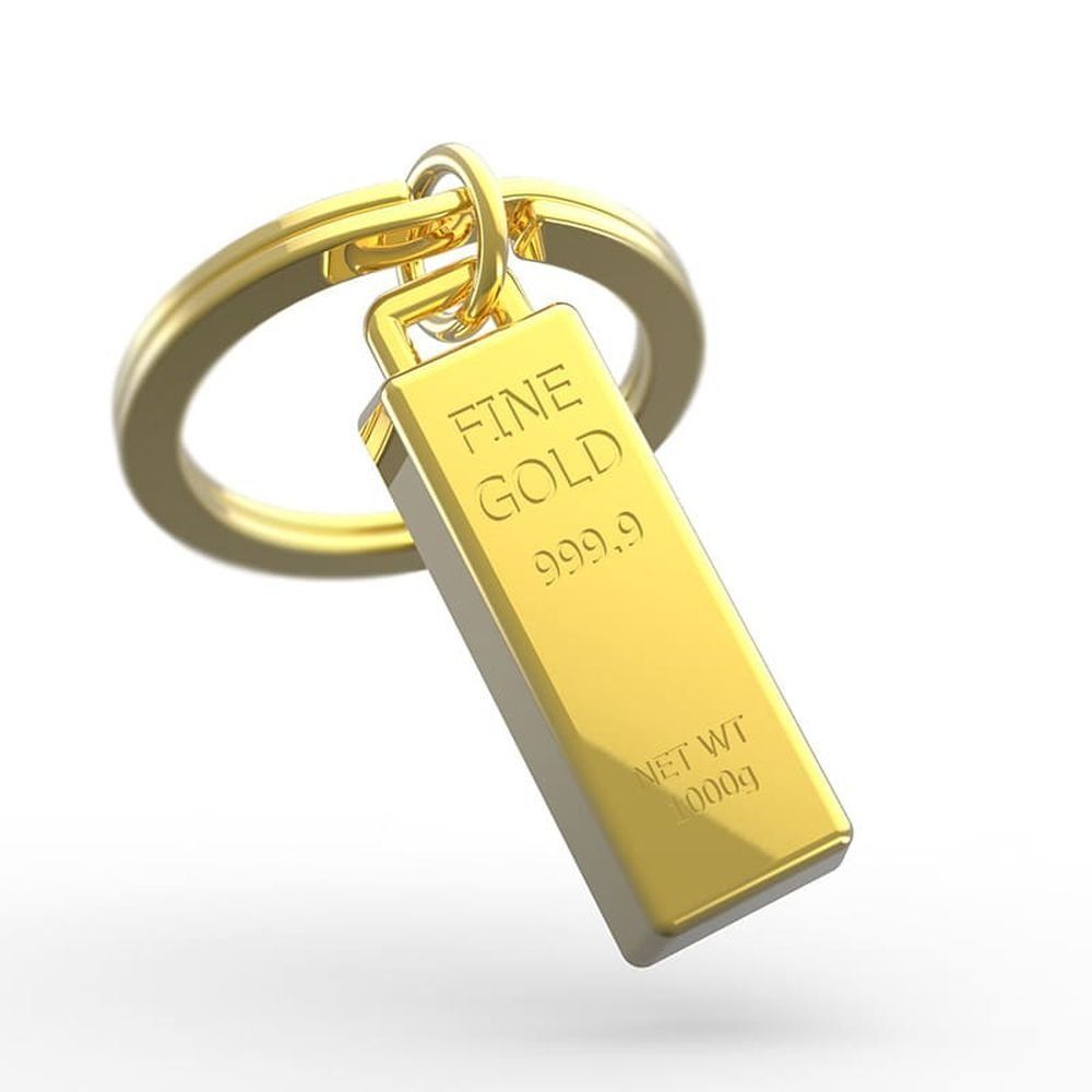 Llavero Original Lifestyle Lingote Oro Metalmorphose