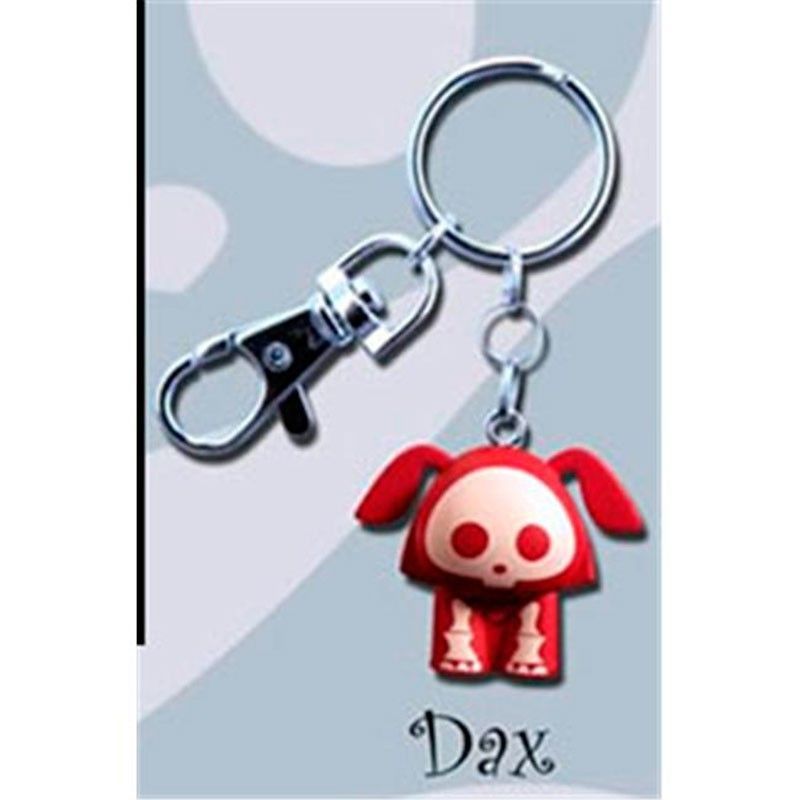Llavero Skelanimals Dax The Dog Rojo