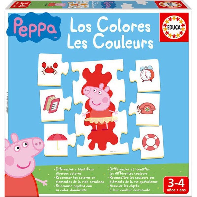 Los colores peppa pig de Educa