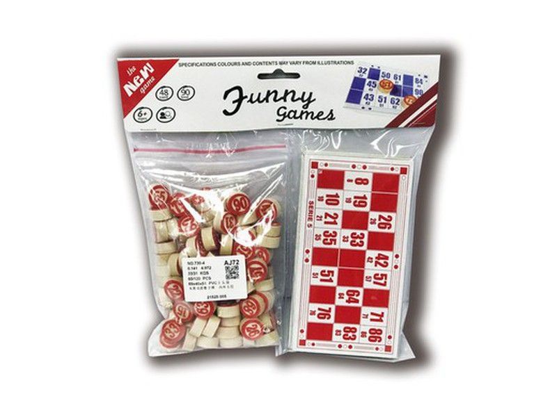 Lotería Fichas Madera c/48 Cartones