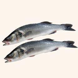 Lubina Nacional Limpia y Entera. 2 Unidades de 350gr aprox cada una