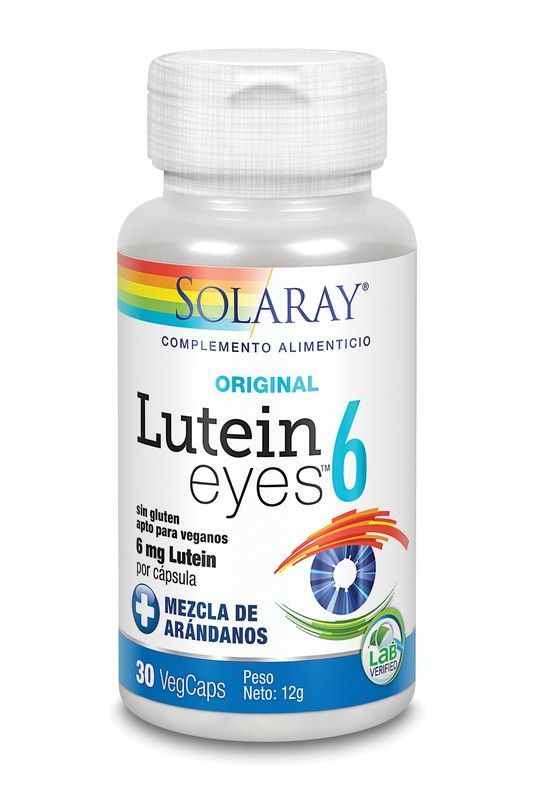 Lutein eyes 6 mg 30 cápsulas vegetales