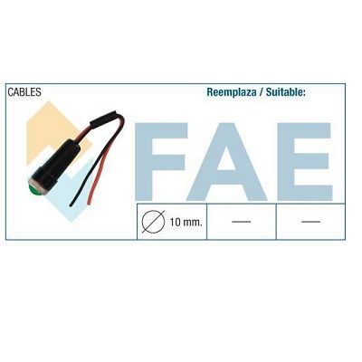 Luz Control Verde. Cristal 10Mm Lamp Ba7S F98634 FAE
