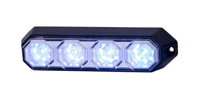 Luz de advertencia led azul con 4 patrones de parpadeo