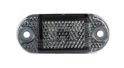 Luz De Gálibo LED Rojo versión DARK Con Dos Agujeros Para Tornillos