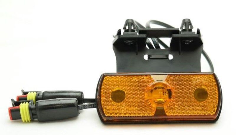 Luz De Posición LED Ámbar Con Soporte Unipoint Ii Versión Schmitz