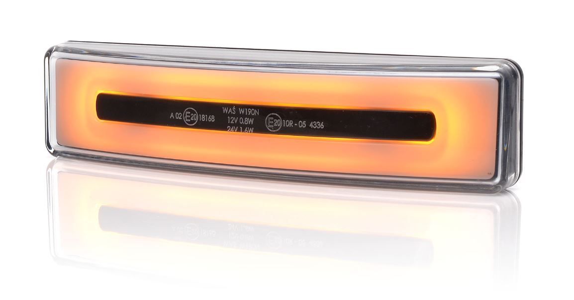 Luz de posición led lateral ámbar efecto neón