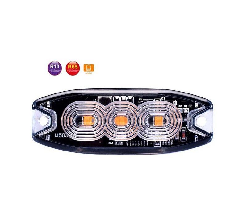 Luz estroboscópica de advertencia slim 3xleds 47-0036