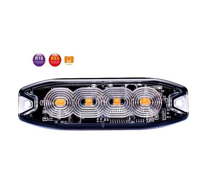 Luz estroboscópica de advertencia slim 4xleds 47-0037