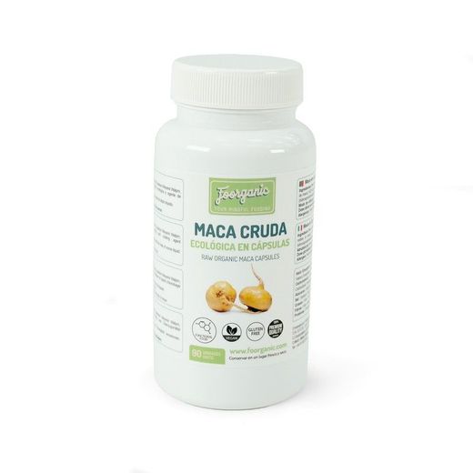 Maca cruda ECO en cápsulas, 90 uds